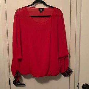 By & By sequin cuff top